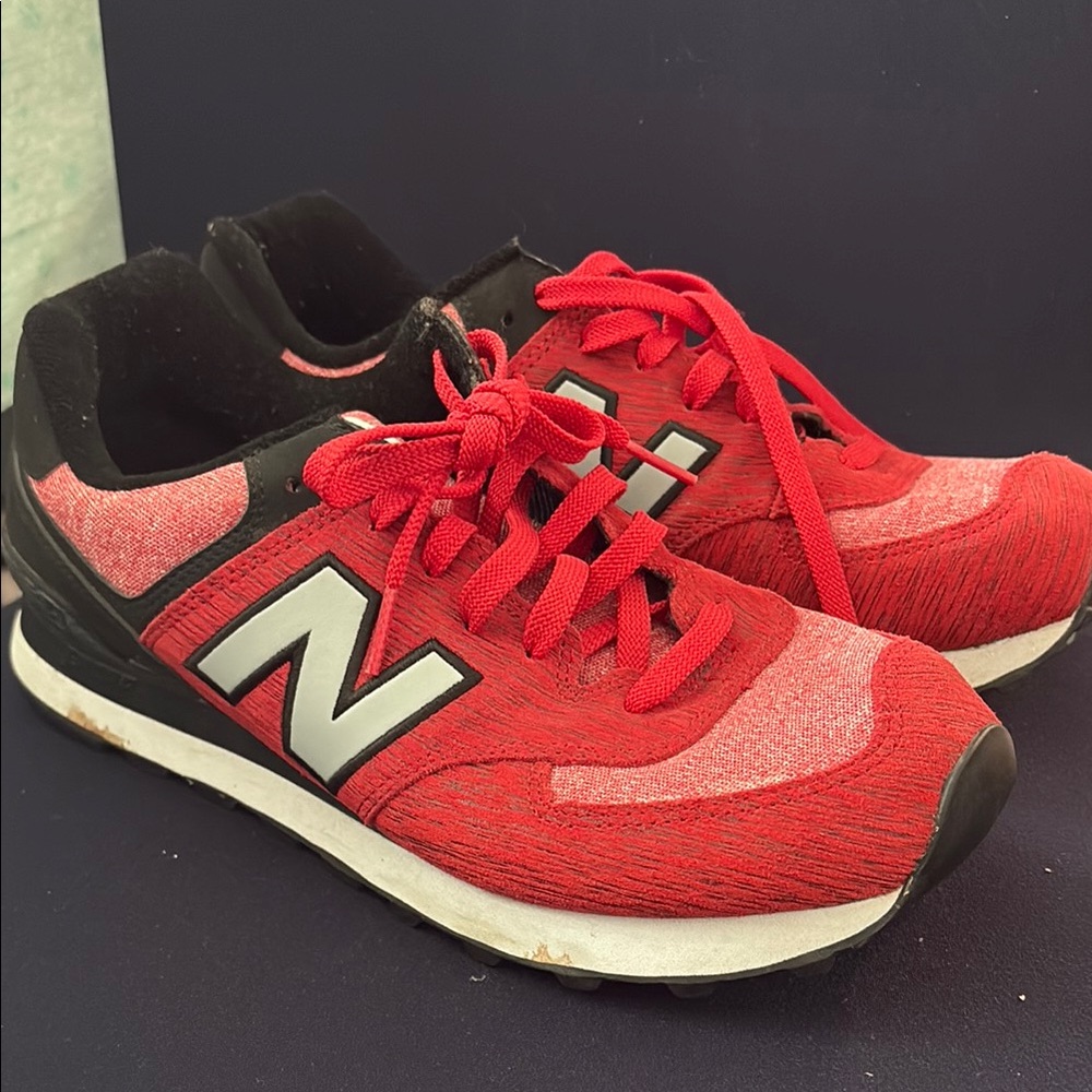New Balance Red and Black 574